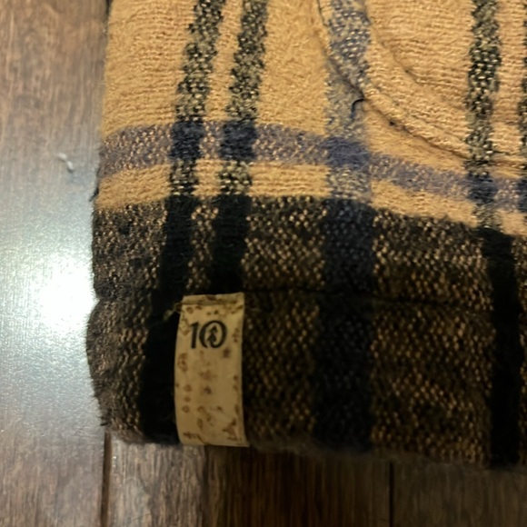 Women’s Flannel Utility Jacket Tentree XS Organic Cotton Plaid Shacket Casual - Picture 7 of 13